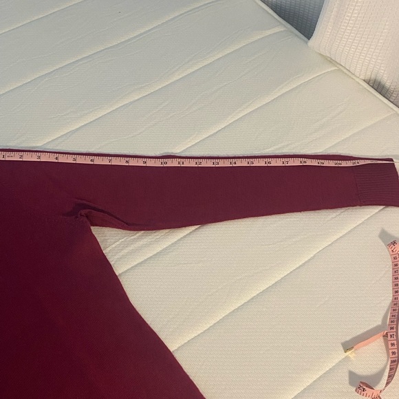 Cranberry colored 100% merino wool turtle neck. - Picture 2 of 7